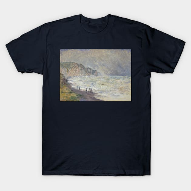 Heavy Sea at Pourville - Claude Monet T-Shirt by KargacinArt